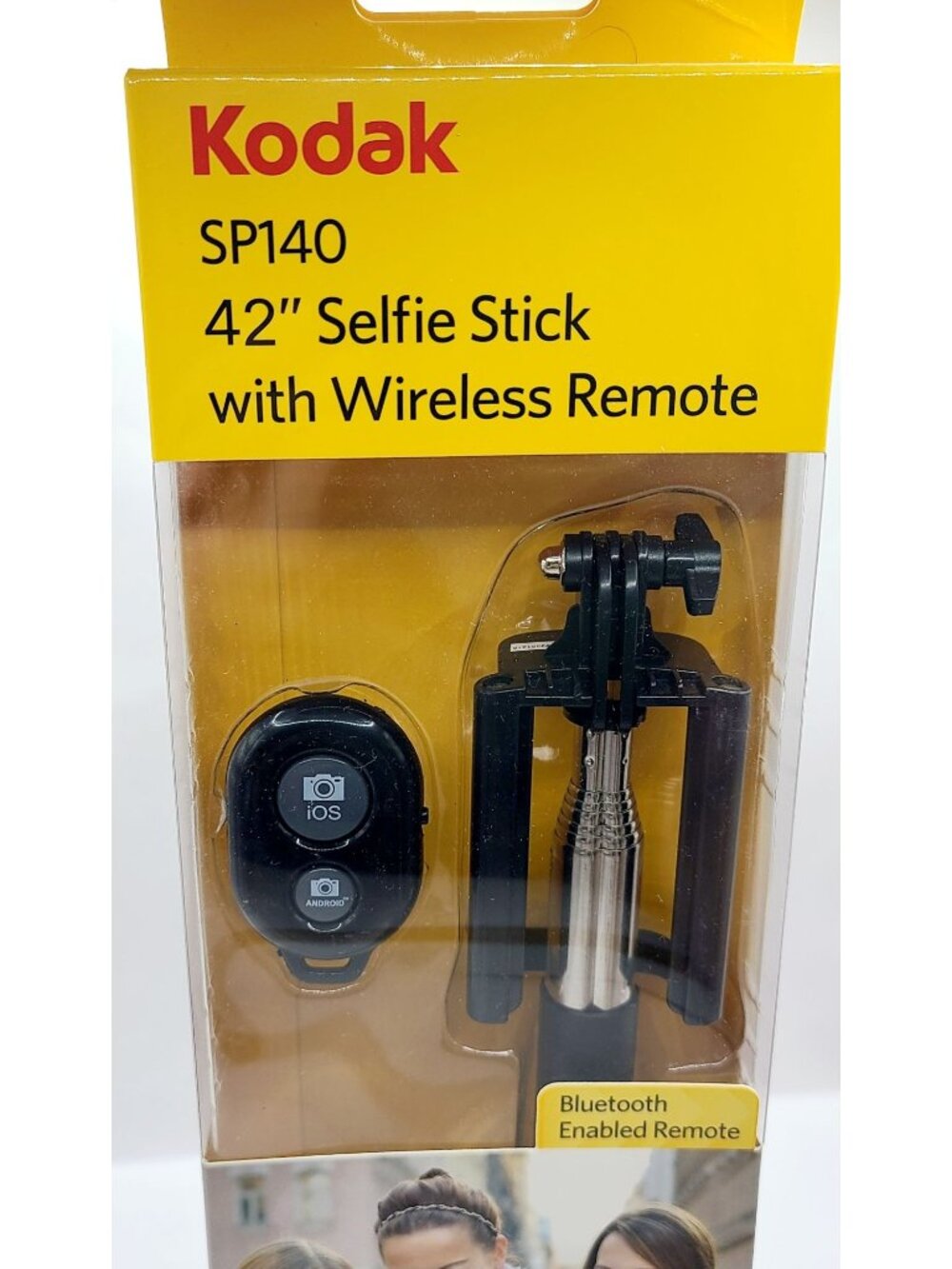 Kodak Selfie Stick SP140 Wireless Bluetooth Remote Control Compact 42 Inch - Picture 2 of 8